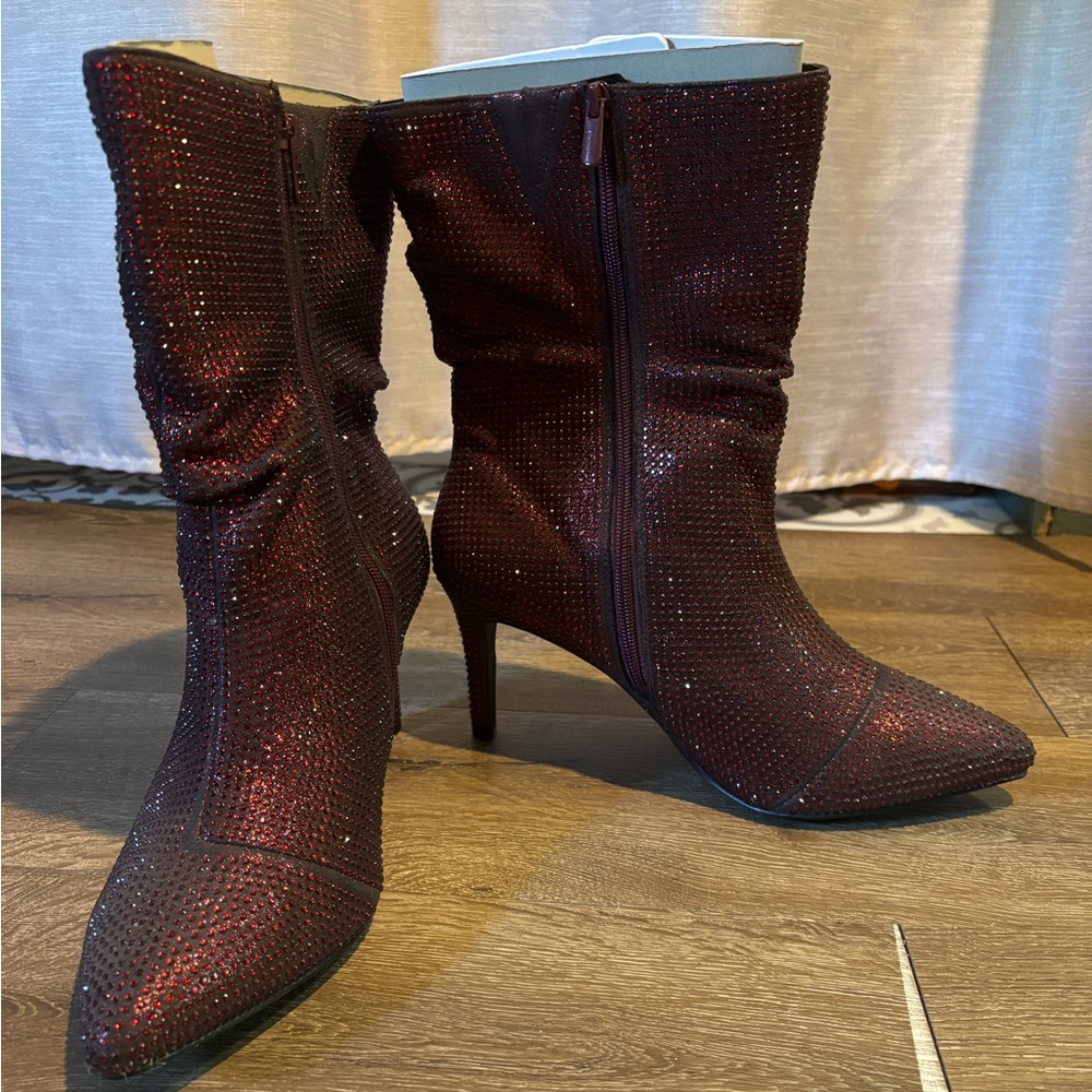 Torrid Burgundy Heeled Boots